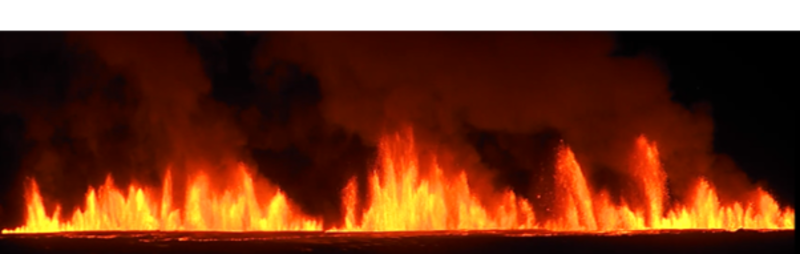 fire fountains Iceland 