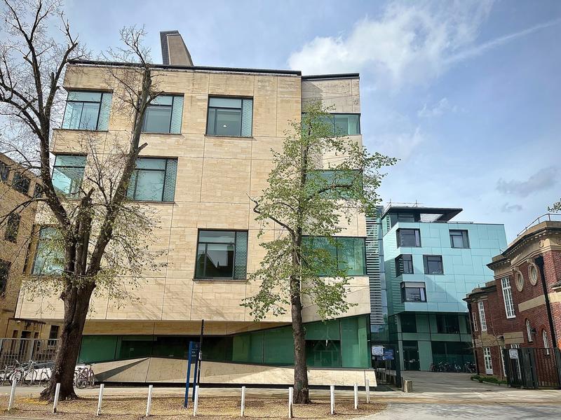 Photograph of the Department of Earth Sciences building from the opposite side of South Parks Road