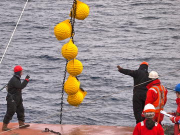Ocean Scientists in the Field Ocean scientists working on a research vessel