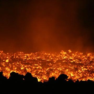 An image of red hot lava 