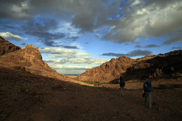 Morocco Fieldwork Researchers standing in the landscape of the South Atlas Mountains