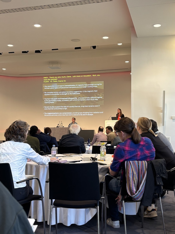 Prof Claire Nichols presenting at RS event. Photo credit: Rashida Doctor.