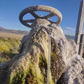 Abandoned Water Well in Montana Abandoned water well, Montana, USA. Measurement of gases dissolved in groundwater may help discover natural hydrogen.