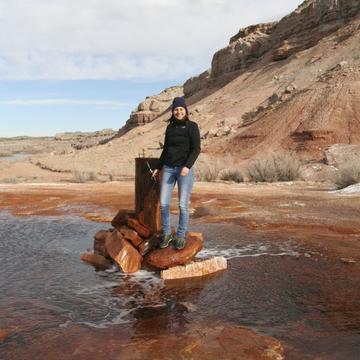 Julie Cosmidis at Crystal Geyser