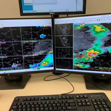 Tornadoes on radar
