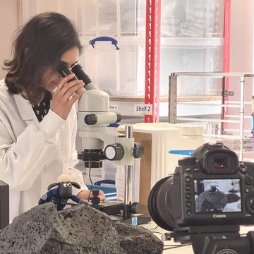 Kamini Manick in the Lab